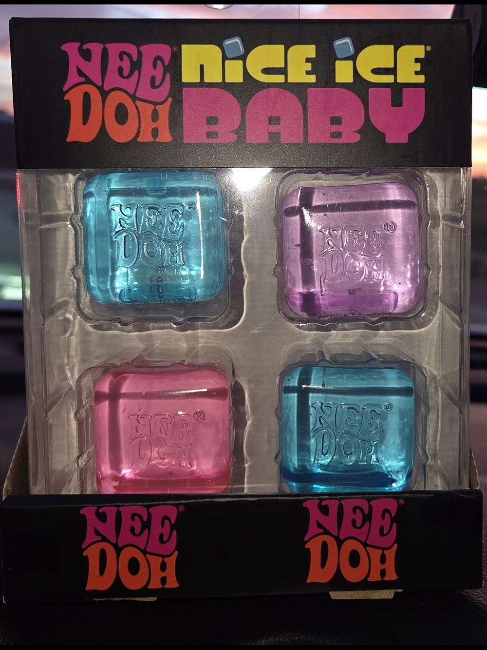 NeeDoh Nice Ice Baby Pack - Pink, Purple & Blue Squeezable